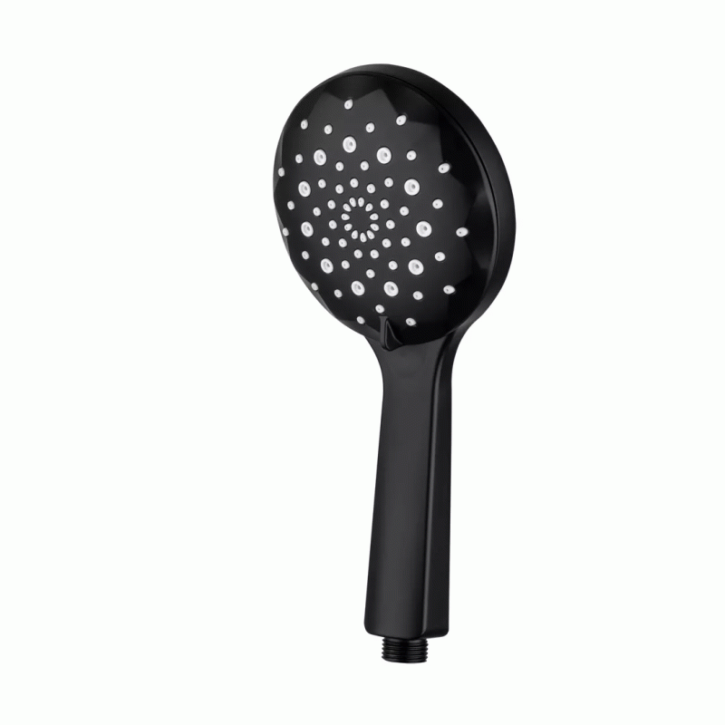 Душевая система Frap F2449-6, поворотный излив - переключатель на лейку, 3 режима, черный/хром