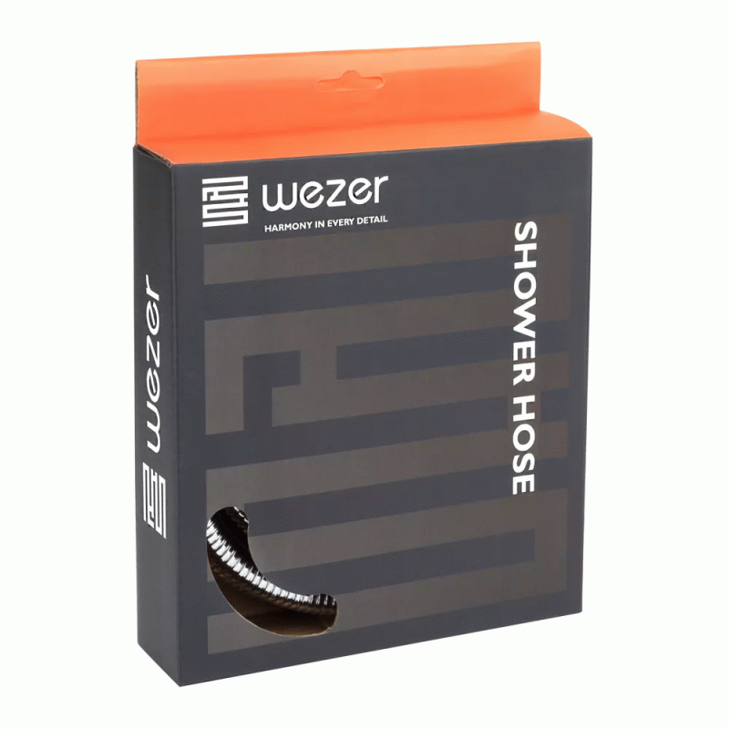 Душевой шланг WEZER WKR-009-180, 180 см, хром