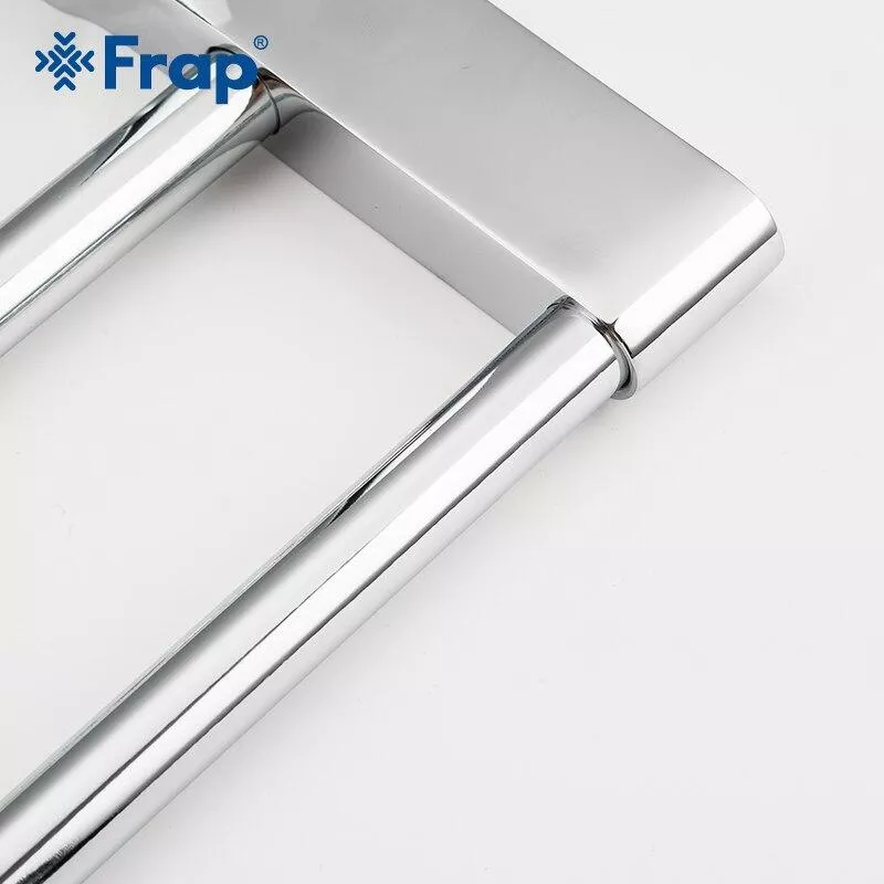 Рушникотримач Frap F1809 з 2-ма накладками, 600 мм, білий/хром