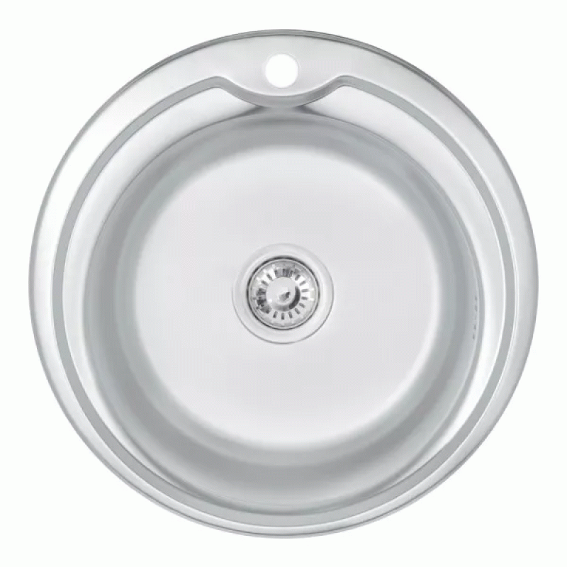 Кухонная мойка WEZER 510(08) Satin 510x180 мм + сифон