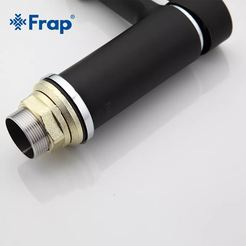 Смеситель для умывальника Frap F1042, черный/хром