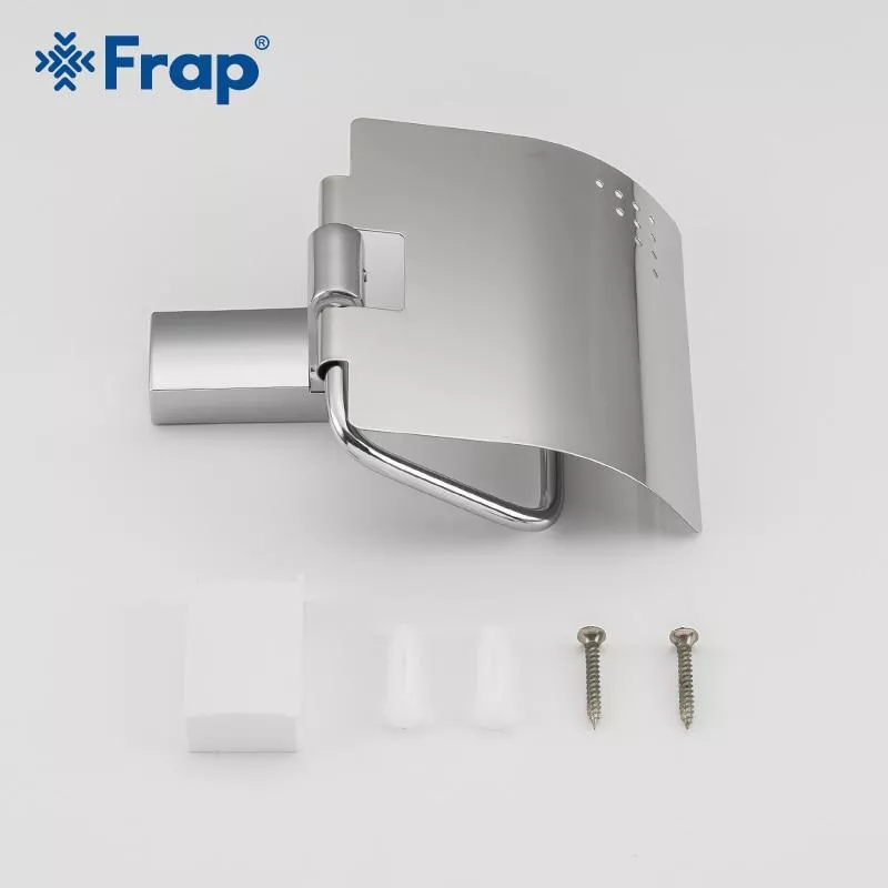 Паперодержатель Frap F1803, белый/хром