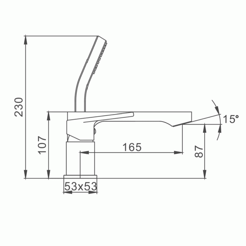Смеситель для ванны Frap F1146, хром.