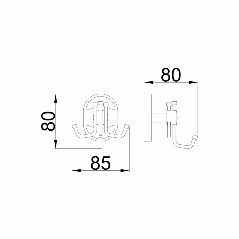 Крючок тройной для ванной Frap F1905-3