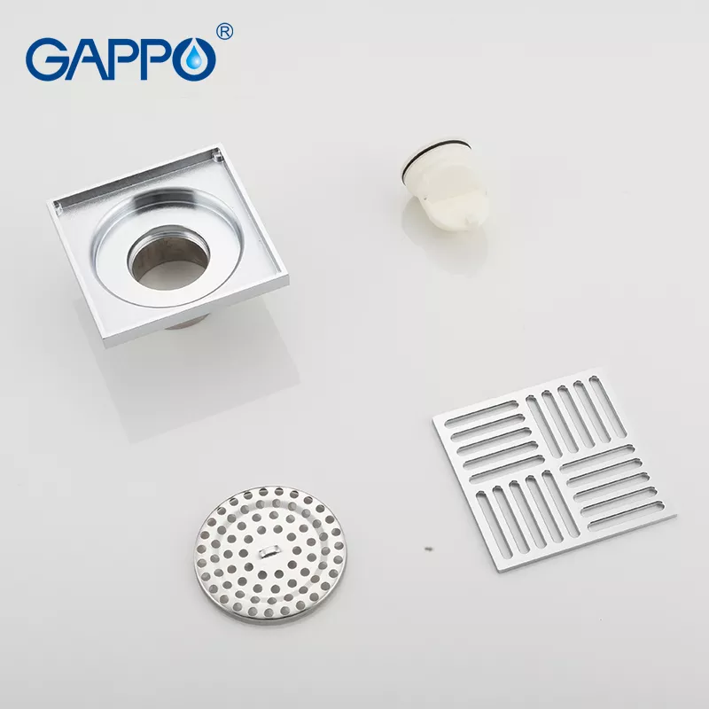 Вертикальный трап GAPPO G81051, латунь, 100х100 мм, хром
