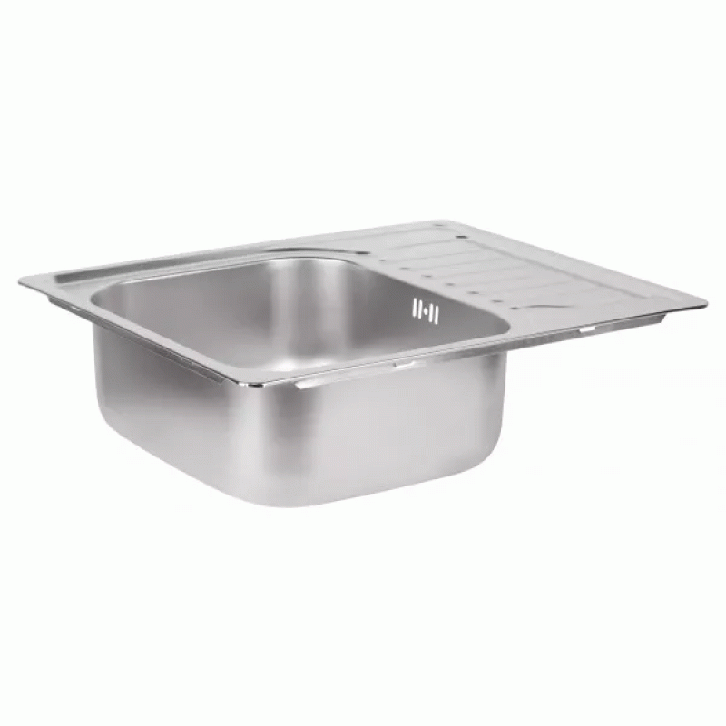 Кухонна мийка WEZER 6350(08) Satin 630x500x180 мм + сифон