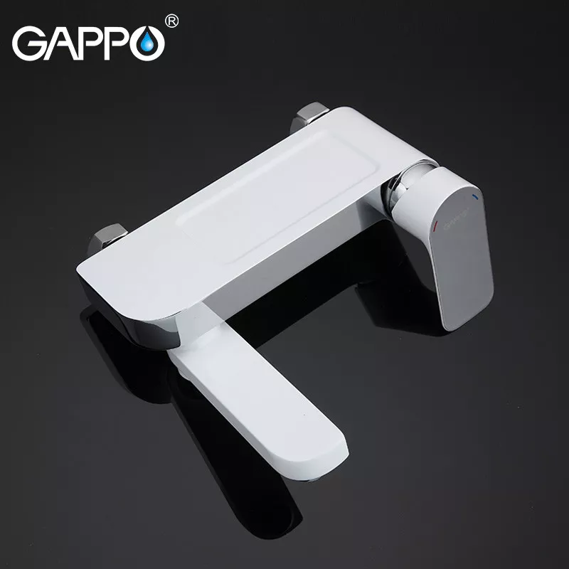 Смеситель для ванны GAPPO G3248, белый/хром