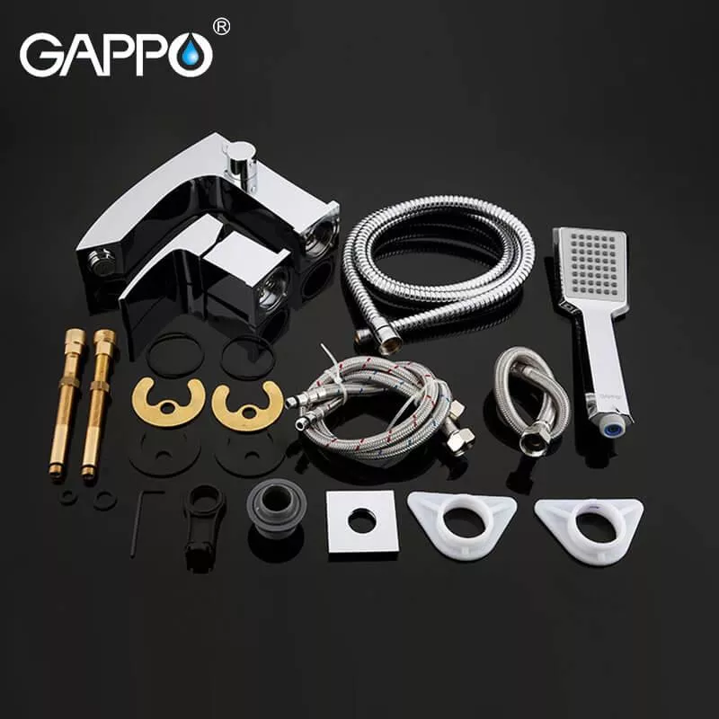 Смеситель для ванны на борт GAPPO G1107, хром