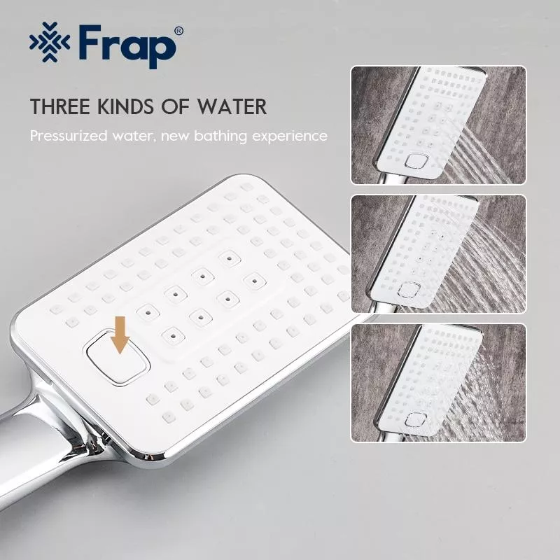 Змішувач для ванни Frap F3258, білий/хром