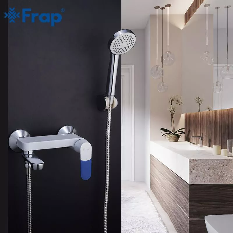 Смеситель для ванны Frap F3234, белый/хром