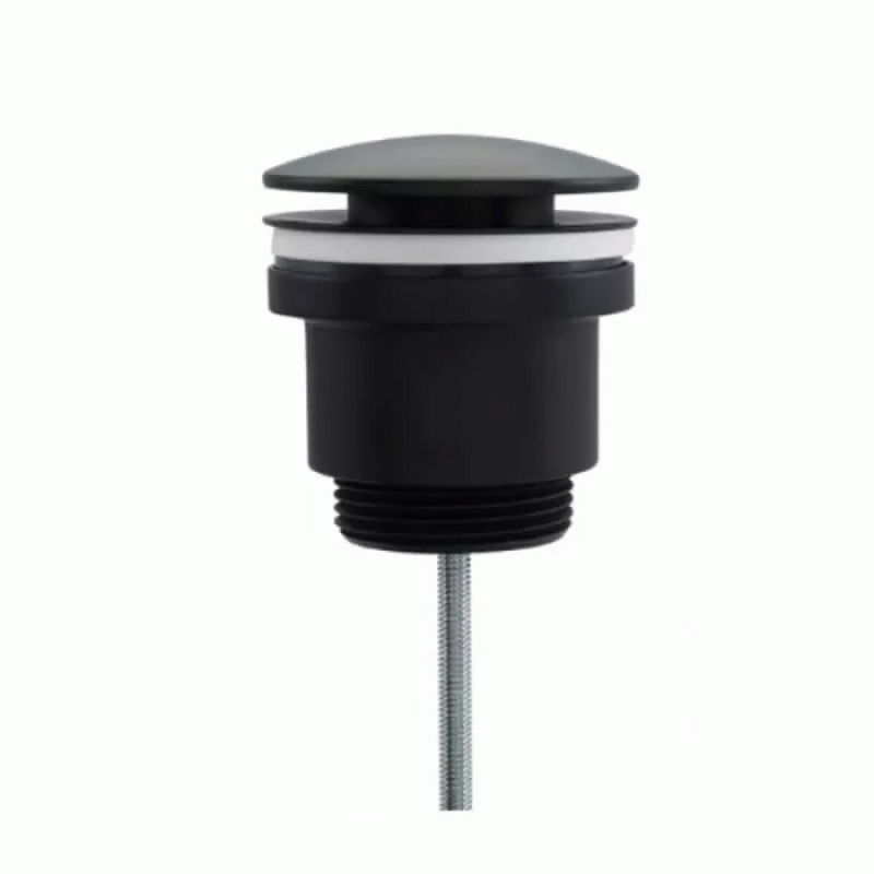 Донный клапан Frap F62-7 нажимной, 1 1/4", черный