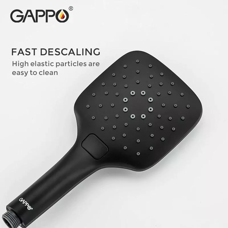 Душевая система GAPPO G2417-6, излив - переключатель на лейку, черный