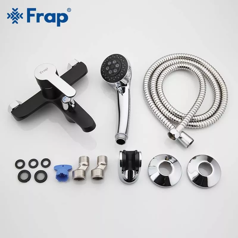 Смеситель для ванны Frap F3242, черный/хром