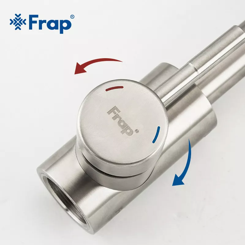 Смеситель для кухни Frap F44899 с поворотным изливом, сатин