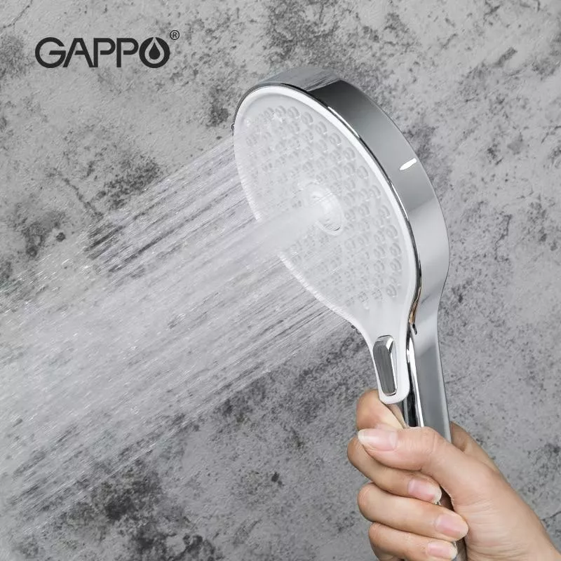 Ручной душ GAPPO G002, 3-режим, белый/хром