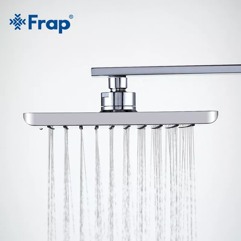 Тропический душ Frap F001-20, хром, 200х200 мм