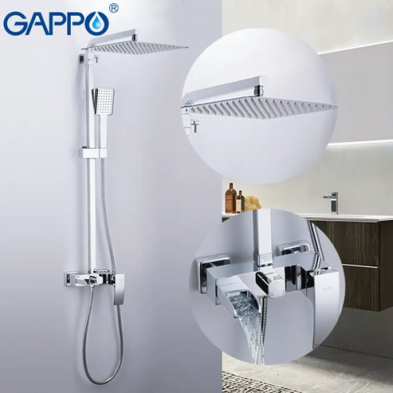 Душова система GAPPO G2407-20, хром