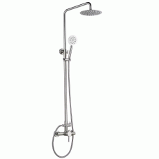 Душевая система WEZER EKO16B-01, девиатор 2 режима, нержавеющая сталь