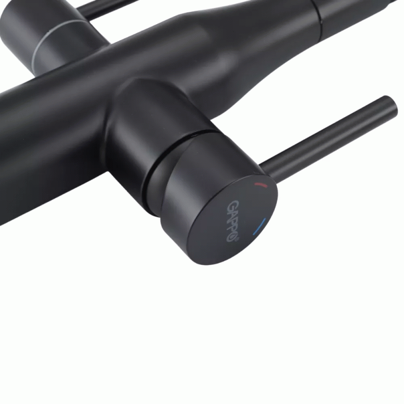Смеситель для кухни под осмос GAPPO G4399-66 (черный)