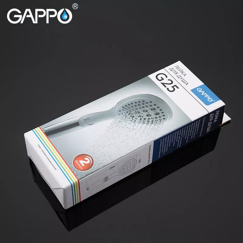 Лейка для душа GAPPO G25, 2-режим, белый