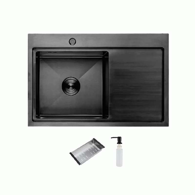 Мойка для кухни ITAL 780x500x215мм (3.0/0.8 мм) ID 7850 LB PVD Black