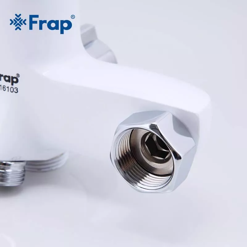 Смеситель для ванны Frap F2234, белый/хром