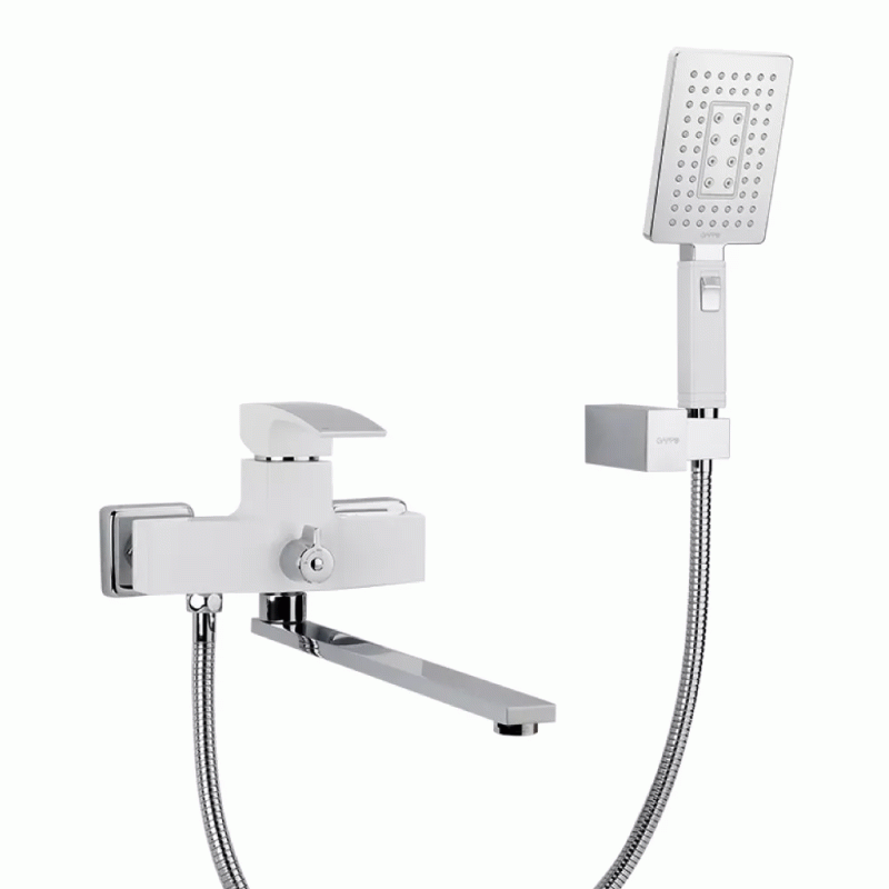 Смеситель для ванны GAPPO G2207-7, белый/хром