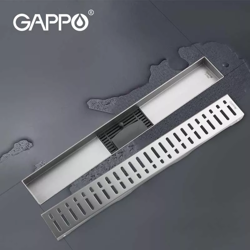 Трап для душа GAPPO G87007-3, 70х700 мм, нержавеющая сталь.