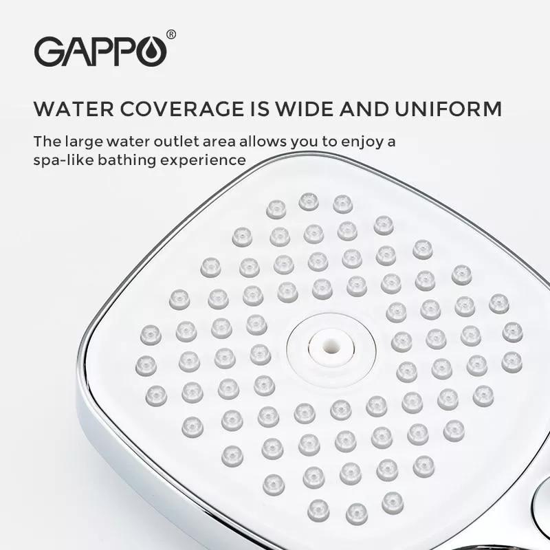 Ручной душ GAPPO G003, 3-режим, черный