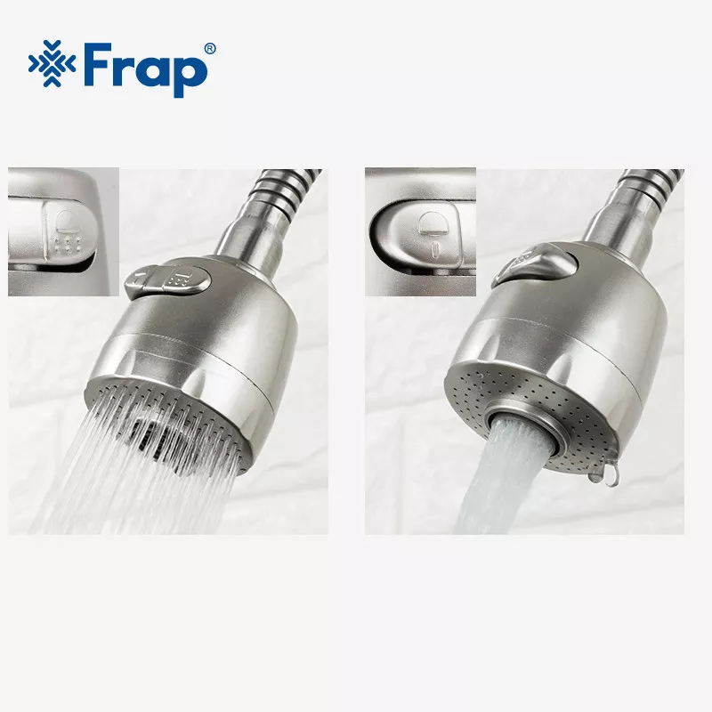 Смеситель для кухни Frap F44899-1 с гибким изливом, 2 режима