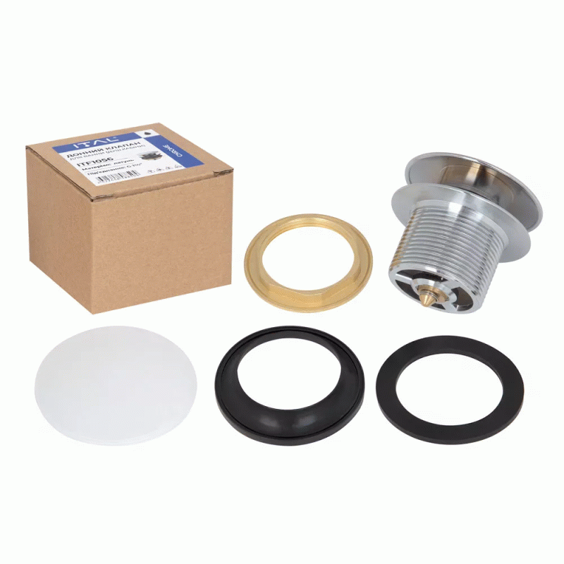 Донный клапан ITAL HF1056, автомат, Ø70мм 1 1/2", латунь, хром