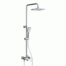  Душевая система FRAP F2486, 3 функции, поворотный излив, латунь, хром