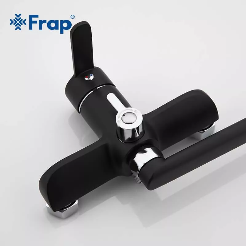 Смеситель для ванны Frap F2242, черный/хром