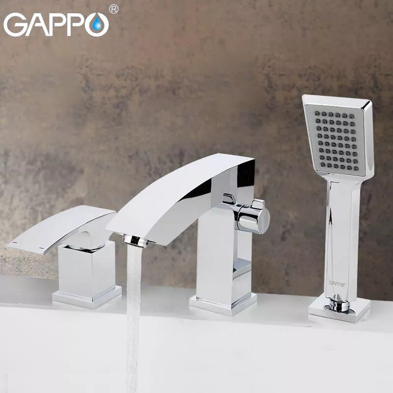 Смеситель для ванны на борт GAPPO G1107, хром