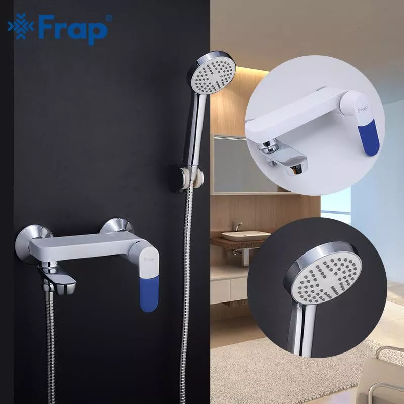 Смеситель для ванны Frap F3234, белый/хром