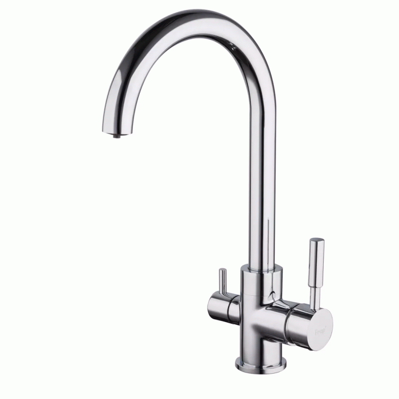 Смеситель на две воды Frap F4352, хром
