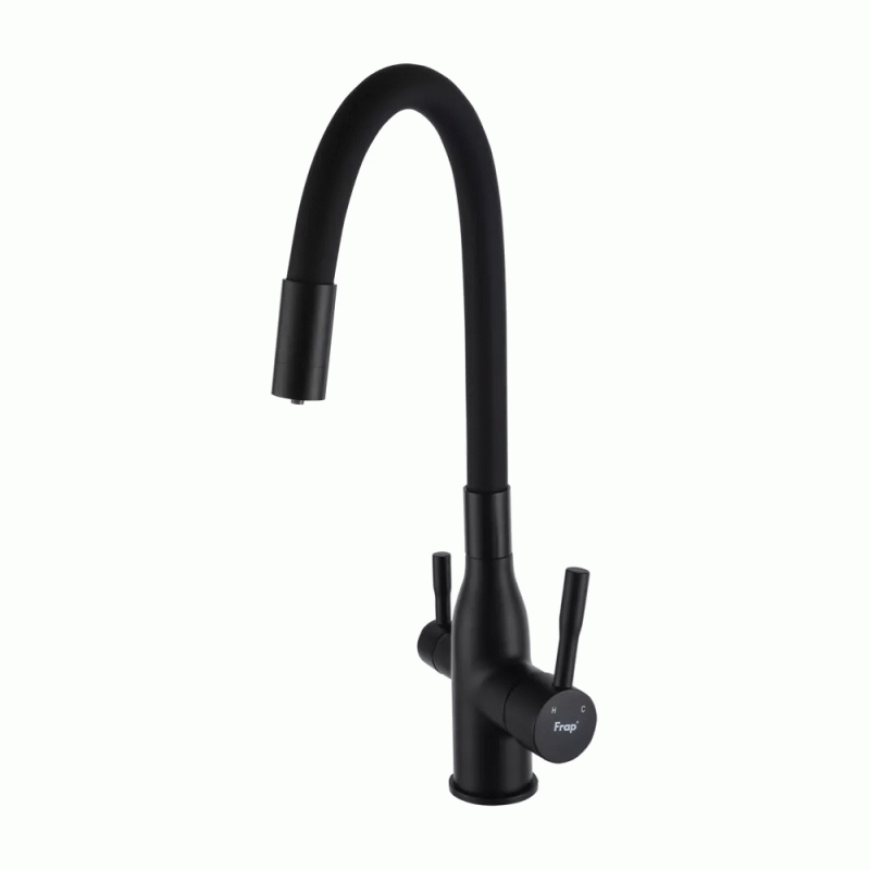 Смеситель для кухни под фильтр Frap F4396-6 с гибким изливом