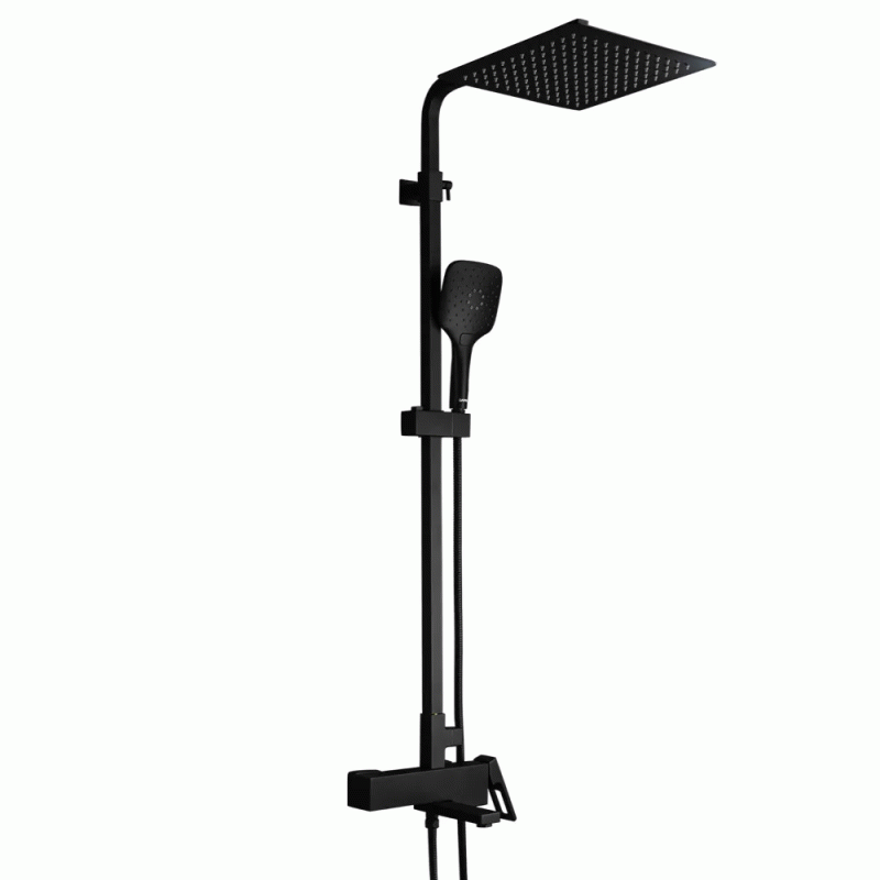 Душевая система GAPPO G2417-6, излив - переключатель на лейку, черный