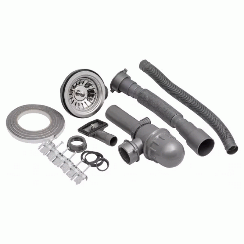 Кухонная мойка WEZER 6350(08) Deсор 630x500x180 мм + сифон