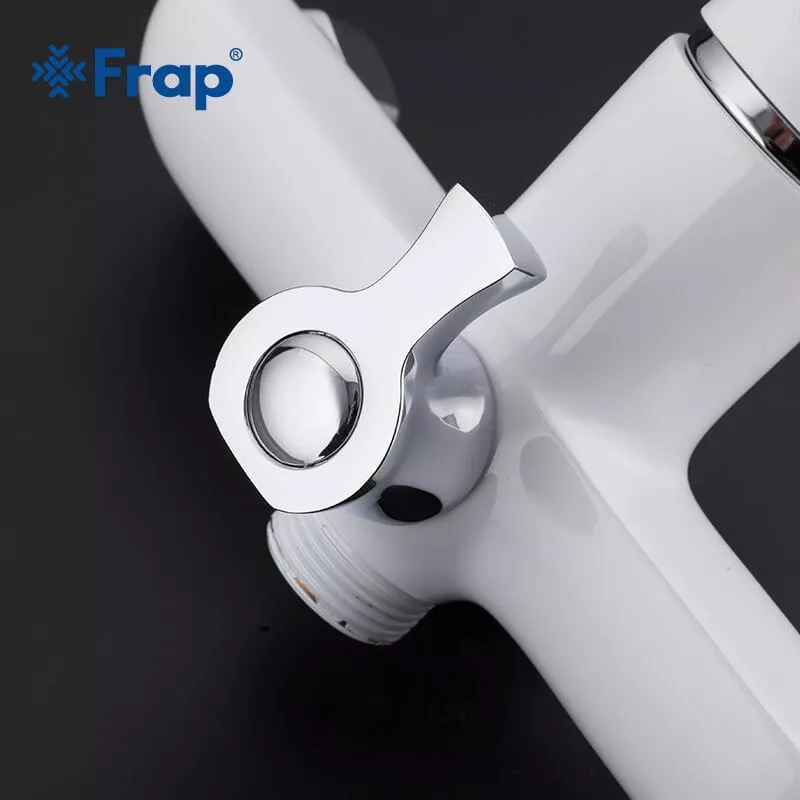 Смеситель для ванны Frap F2231, белый/хром
