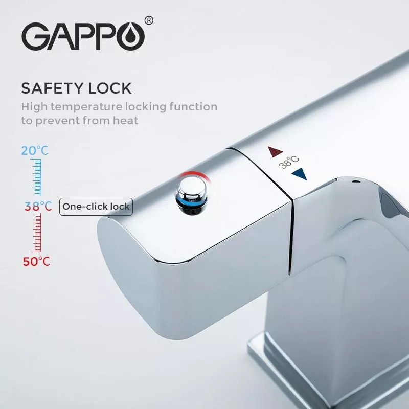 Смеситель для умывальника GAPPO G1007-40, хром