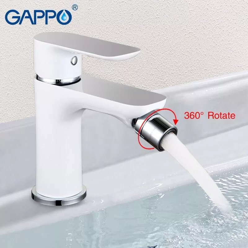 Смеситель для биде GAPPO G5048, белый/хром