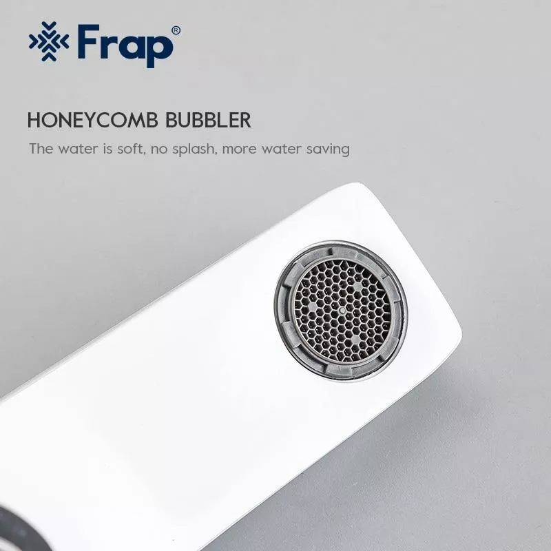 Змішувач для ванни Frap F3258, білий/хром