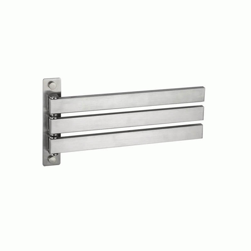 Полотенцедержатель Frap F30413 поворотный 3-й, нержавеющая сталь, 278 мм