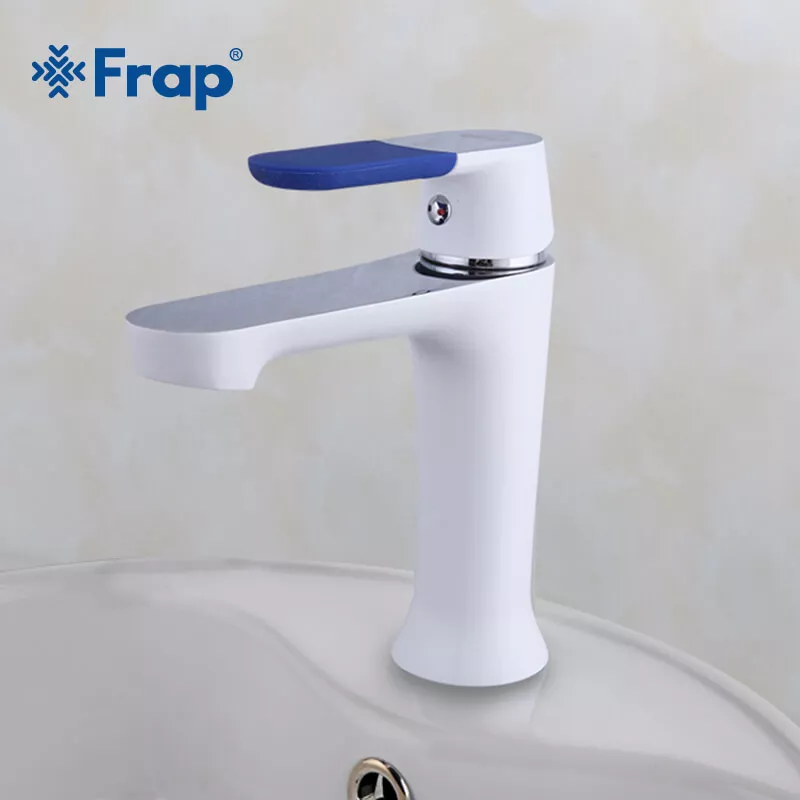 Смеситель для умывальника Frap F1034, белый/хром