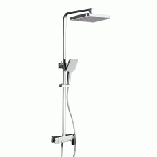  Душевая система с тропическим душем и смесителем Frap F2490 хром