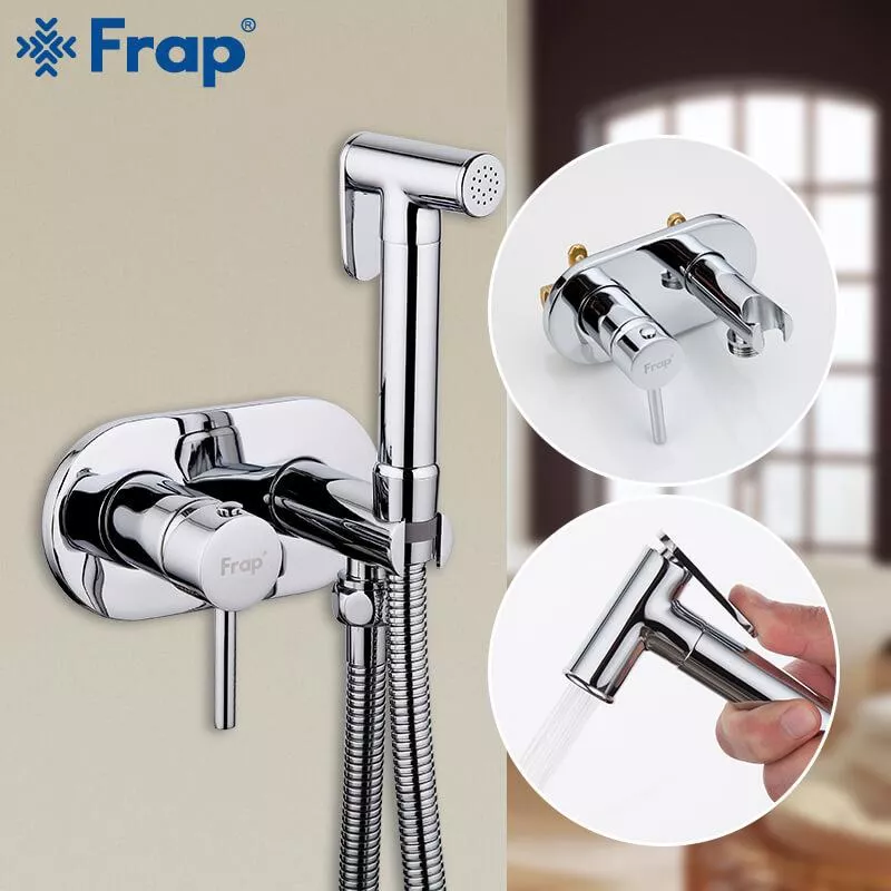 Гигиенический душ со смесителем Frap F7505, хром
