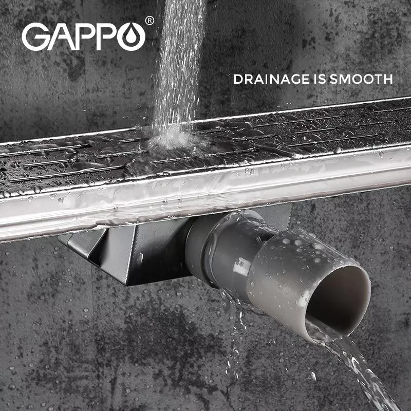 Душевой трап GAPPO G86007-1, 70х600 мм, нержавеющая сталь.