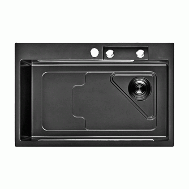 Мойка для кухни ITAL 720x460x215мм (3.0/0.8мм) ID 7246-BCPVD Black