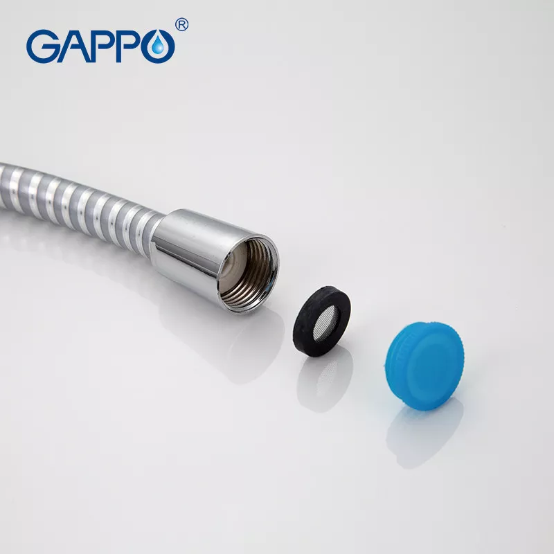 Полімерний шланг для душу GAPPO G42, 1500 мм, сірий/хром